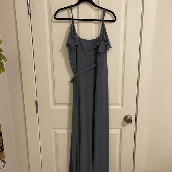 Wrap grey maxi dress - Picture 6 of 7